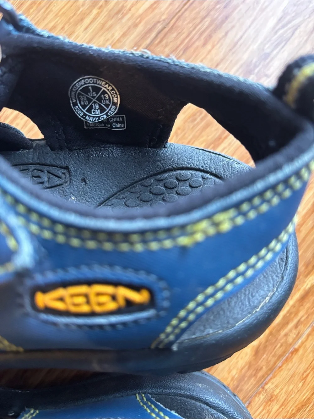 Keen Kids Navy and Black Closed-Toe Outdoor Sandals